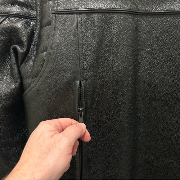 Z1R Bastion Black Leather Jacket Removable Lining Conceal/Carry Pockets - EUC+ - Picture 12 of 15